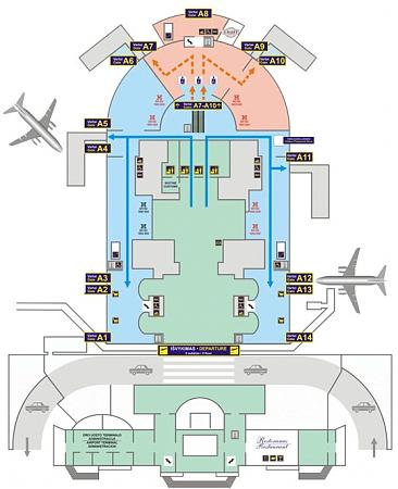 Схема международного аэропорта Вильнюса