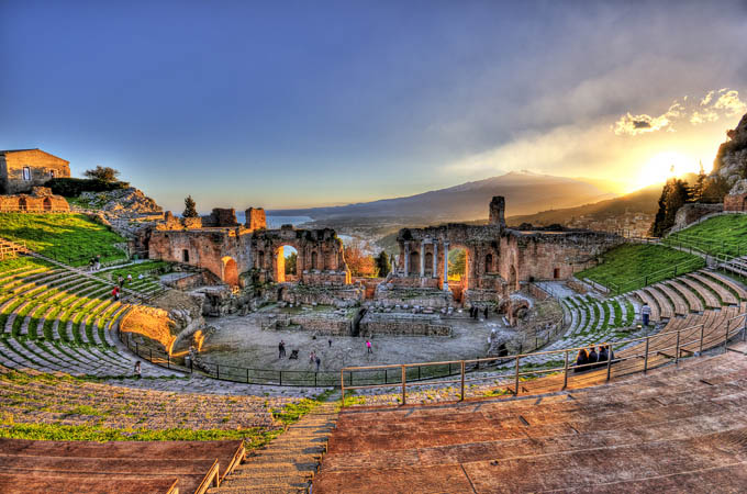 Античный театр, Таормина, Сицилия